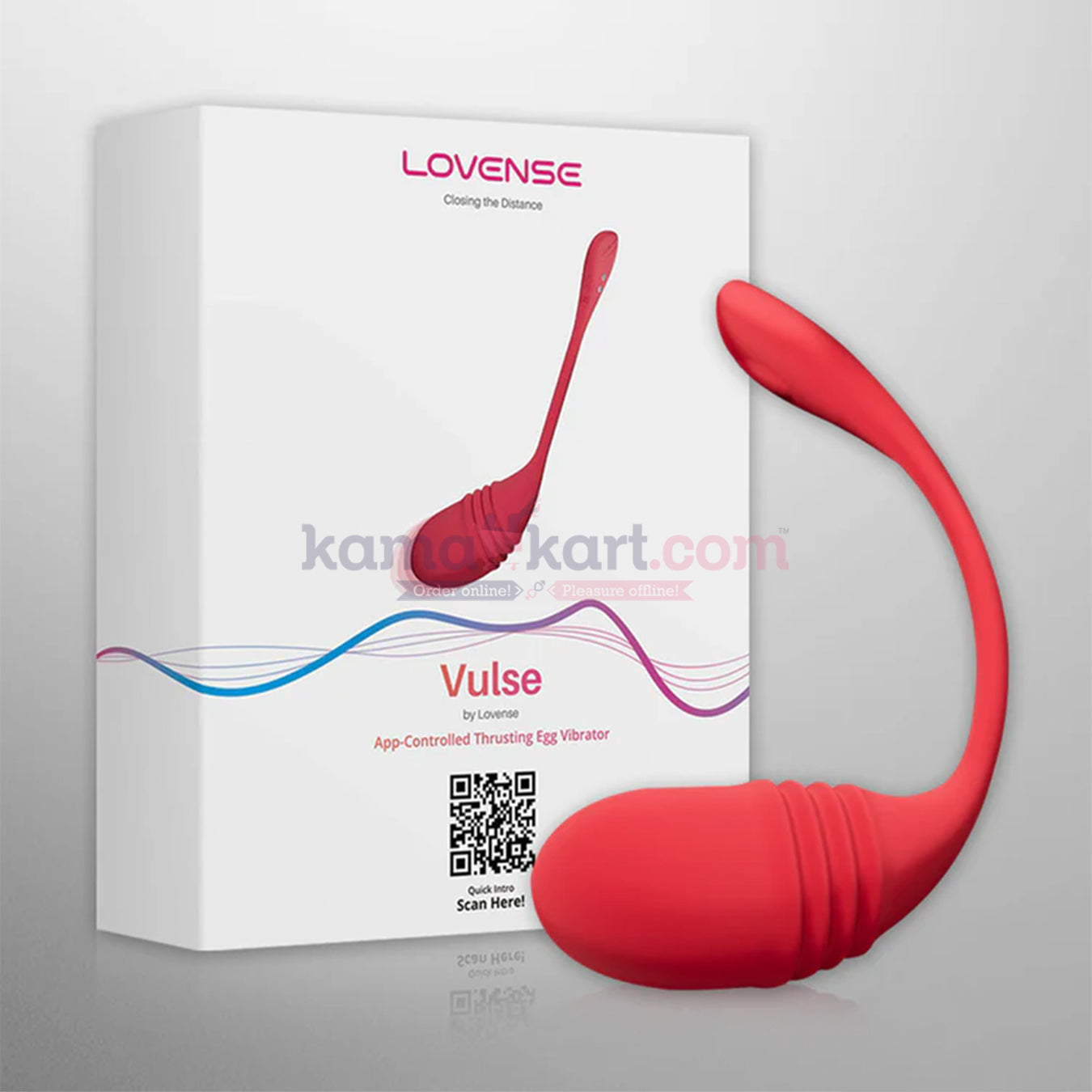 Lovense Vulse Vibrating Egg - Red