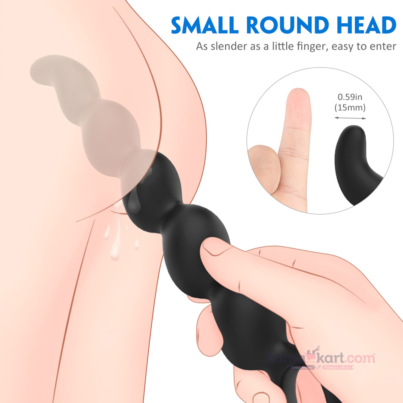 VARITA ANAL SILICONA FLEXIBLE STEVE