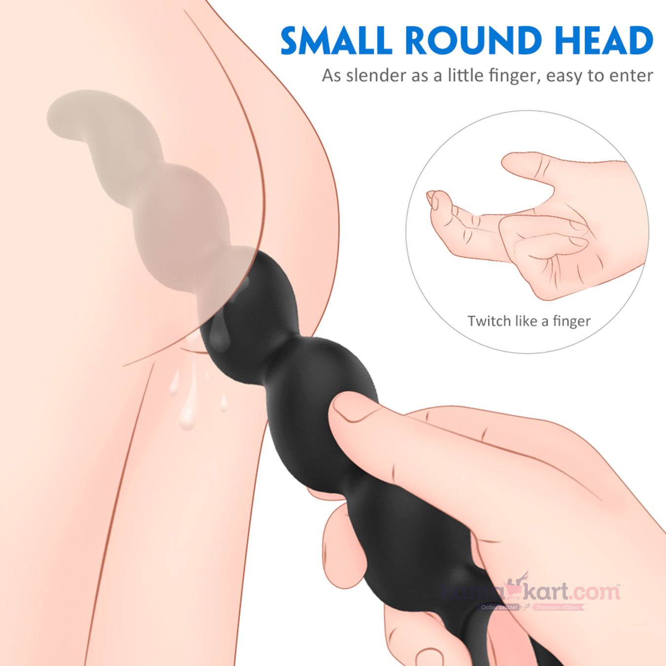 VARITA ANAL SILICONA FLEXIBLE STEVE