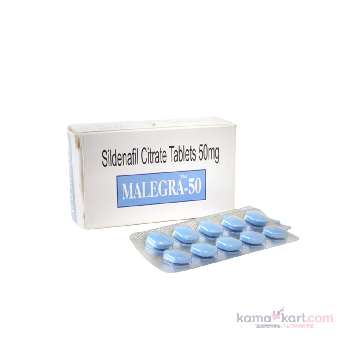 Malegra 50 mg - pack of 10 tablets -  3 strips