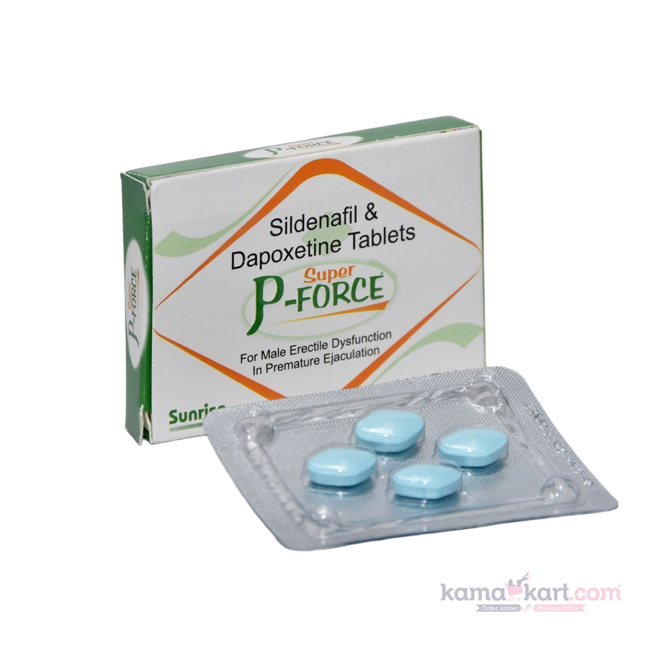 Super P-Force (Sildenafil Citrate 100mg + Dapoxetine 60mg Tablets)
