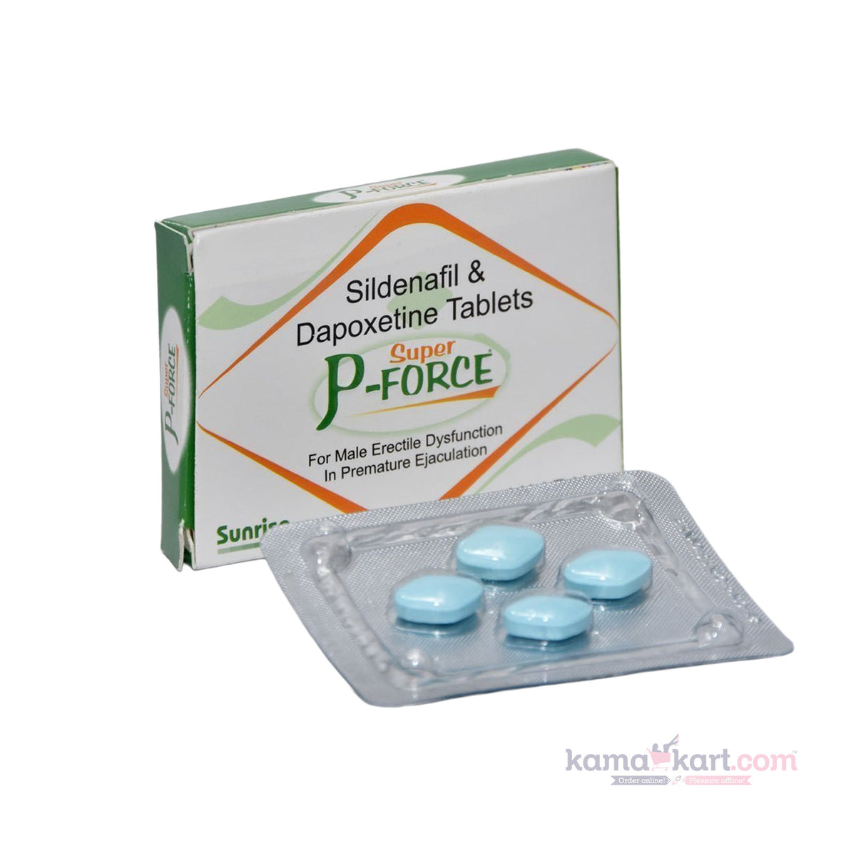 Super P-Force (Sildenafil Citrate 100mg + Dapoxetine 60mg Tablets)