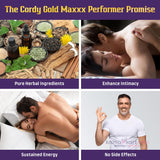 Cordy Gold Maxxx Performer Improving the Strength, Stamina and Power Functioning of Cells in the Body 100% Natural Herbal Supplement, 4 Capsules