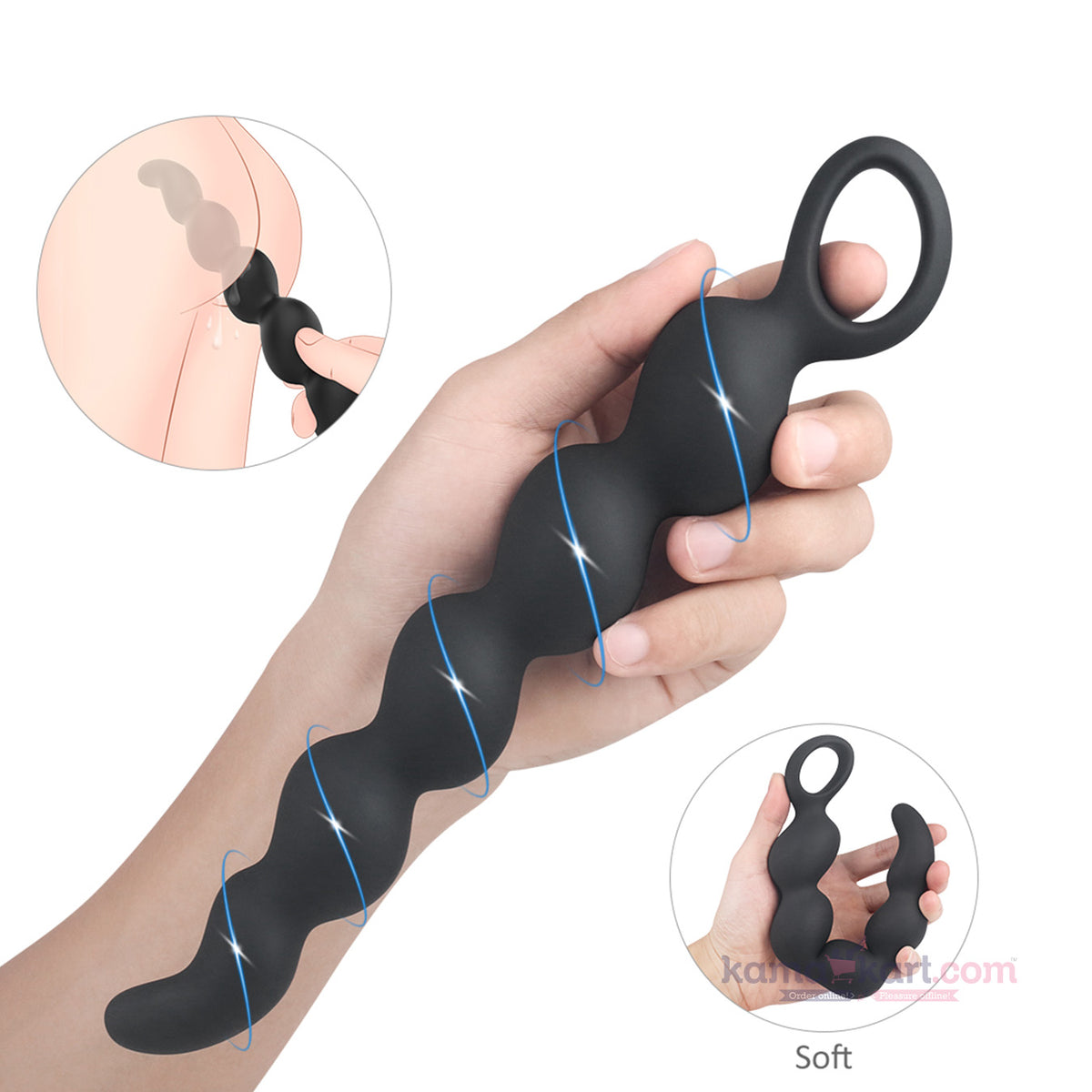 VARITA ANAL SILICONA FLEXIBLE STEVE